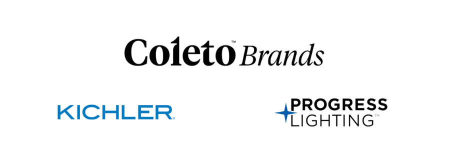 image of logos for Coleto Brands, Kichler and Progress Lighting