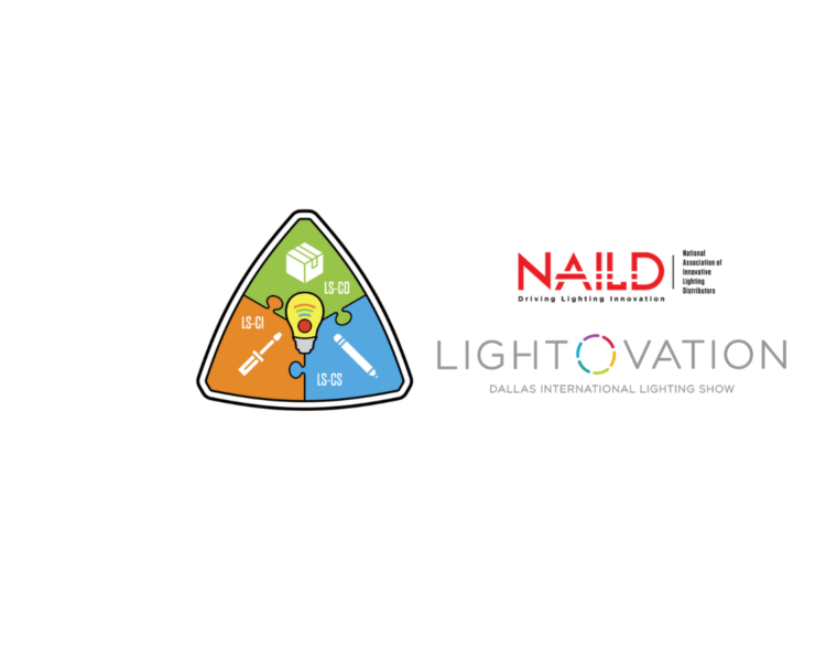 logos for NAILD and Lighting Control certification