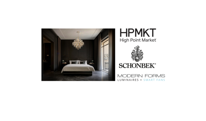 bedroom setting with Schonbek chandelier