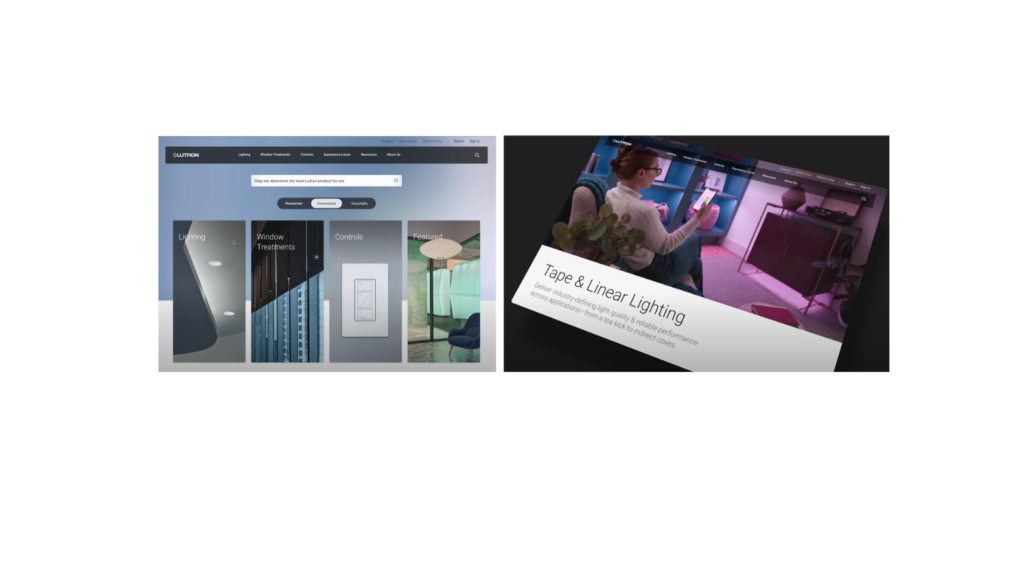 Lutron Redesigns Website for Better Customer Experience