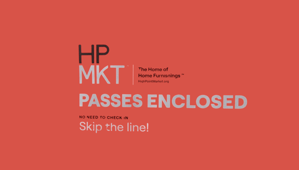 Register Now to Have Fall High Point Market Pass Mailed  